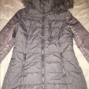 Kensie Heavy Winter Coat Faux Fur Removable Hood